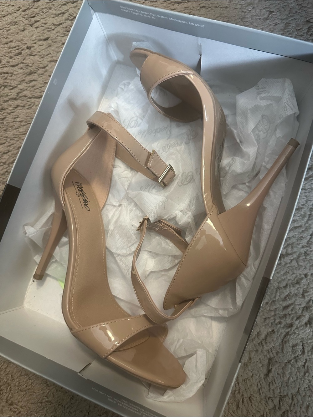 Massimo Women's Beige Strappy Heels